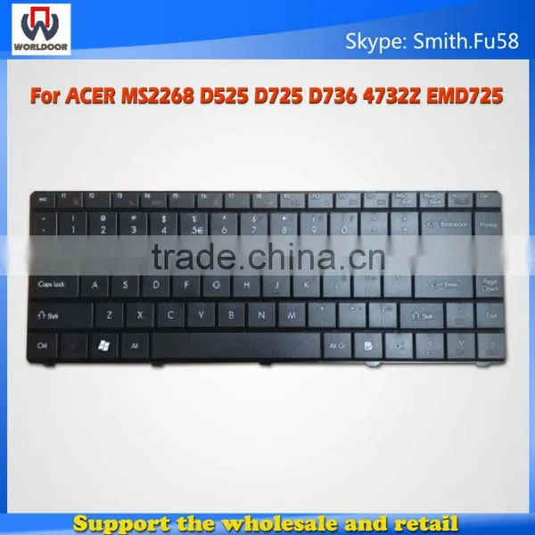 Laptop Keyboard for Acer MS2268 D525 D725 D736 4732Z EMD725