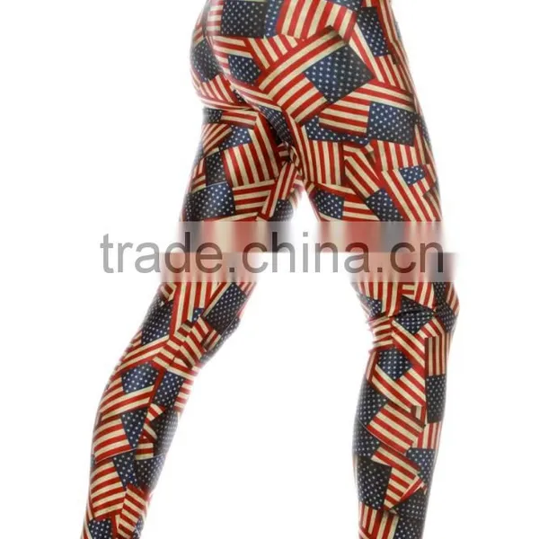 Thousand US American Flag Print Ladies Stretch Sexy Tight Flag Legging 2015 photo-4
