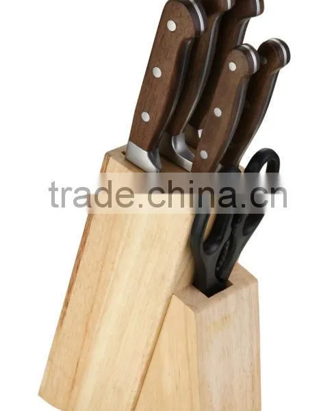 WALNUT HANDLE 7PCS KITCHEN KNIFE SET