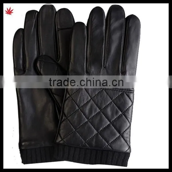 Mens Wearing Fashion New Style Touch Screen Leather Glove