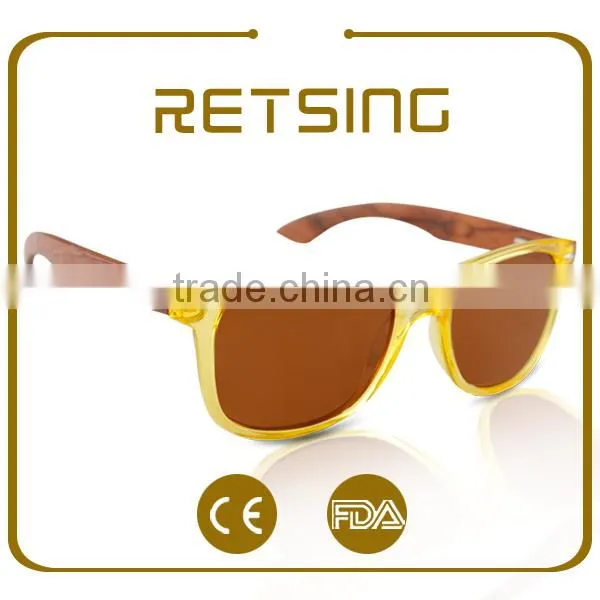 UV400 Sunglasses Wooden Bamboo Temple Sunglasses Wooden Sunglasses 2016 photo-5