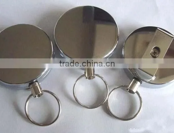 40mm Metal Reels Retractable ID Card Holder Bad