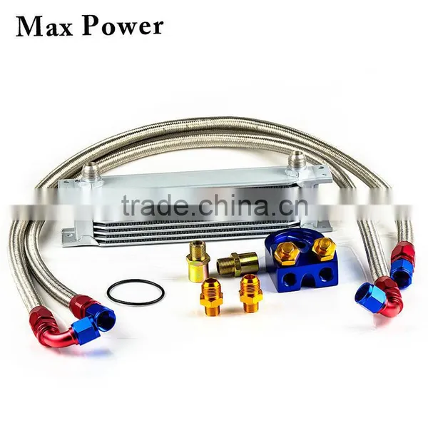 Auto Aluminum Different Layers With Different Adapter Oil Cooler Kit Suit for Racing Cars