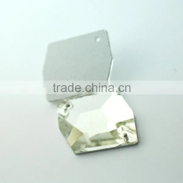 Different Shapes of Wedding Clothes Sew-on Crystal Stones photo-5
