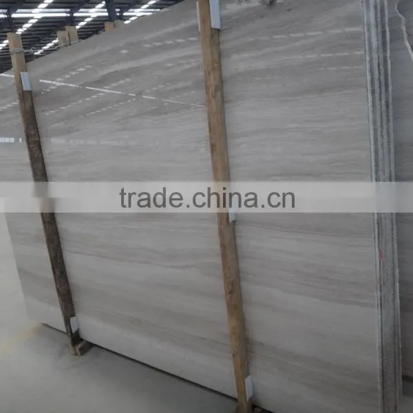 Best Selling Top Quality White Wooden Vein Marble Slab Price