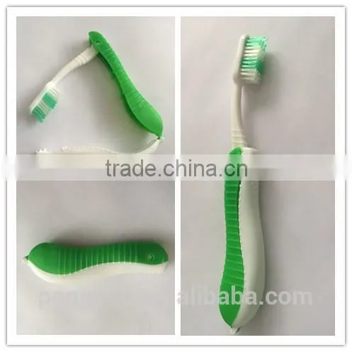 Cheap Wholesale Easy Carry Disposable Folding Toothbrush Airline