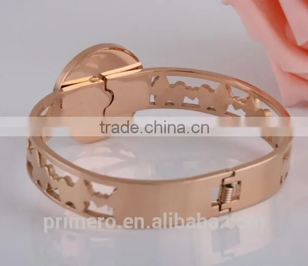 New Fashion Lucky Horse Female Bangle Rose Gold Bracelet For Women photo-6
