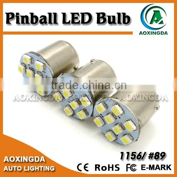 12V 13V 3528 8 SMD Bayonet Base #89 Pinball Led Bulb photo-2