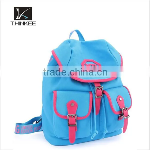 China Wholesale Backpack Canvas School Bag photo-3