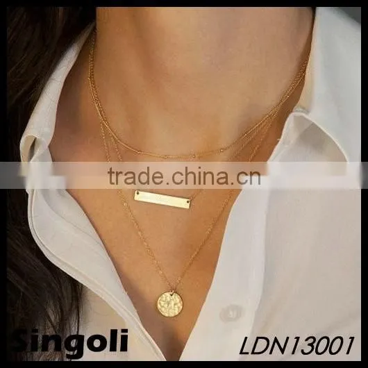 Delicate Layered Necklaces, Set of 4 Thin Gold Chain, 14K Gold Fill Dainty, Delicate Necklace Set by Layered Quality Choice photo-5