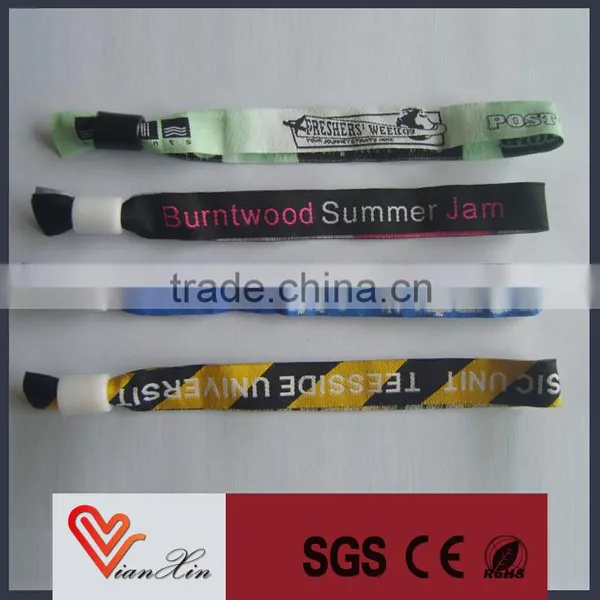 Festival Woven Fabric Wristband for Events, Woven Wristband Quality Choice