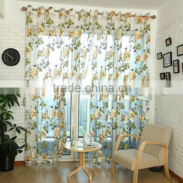 New Tulle Shielding Floral Curtains Window Screen Bedroom Living Room Decorations Curtains/drape/panel/treatment SV029981 photo-2