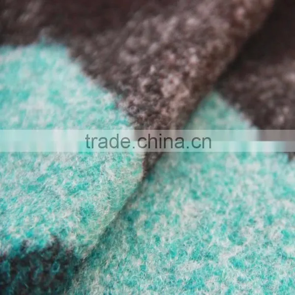Multicolor Plaid Jacquard Wool Fabric for Coat photo-3