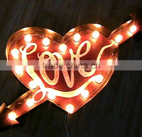 Weeding Ornament LOVE LED Marquee Letter photo-3