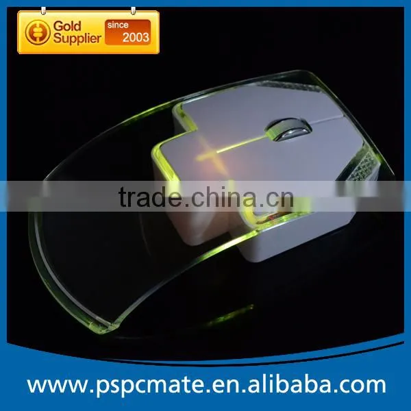 Computer Transparent Colorful LED Wireless Mouse photo-5
