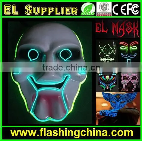 Flashing EL Wire Mask Led Mask for Wholesale photo-3