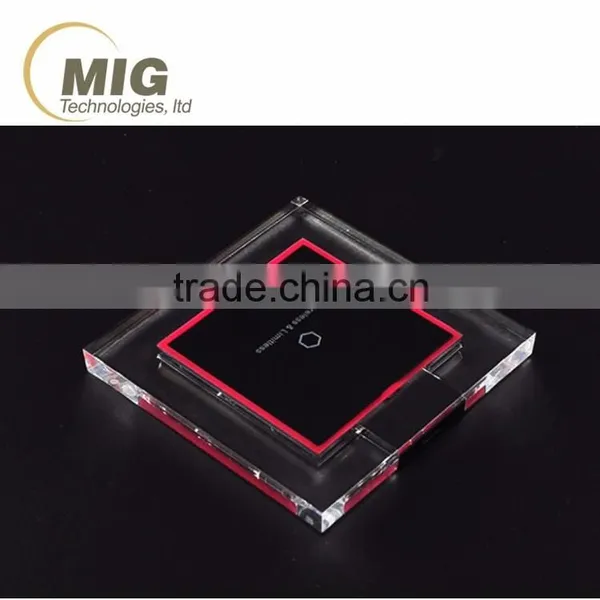 2016 NEW Square Transparent Wireless Charger DC5V for Sony Xperia z4 Charger for Sony z4 photo-3
