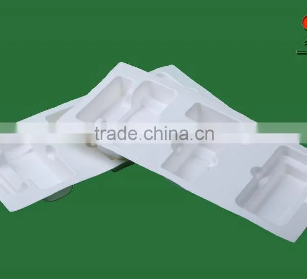 Customized Recyclable and Compostable Anti-static Molded Fiber Packaging Trays With Bagasse Pulp photo-2