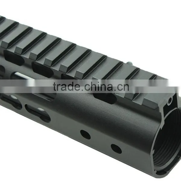 Funpowerland Black Free Float NSR 13.5" Handguard One-piece Top Rail System KeyMod High Quality Ultra Lightweight BK For AR-15 photo-4