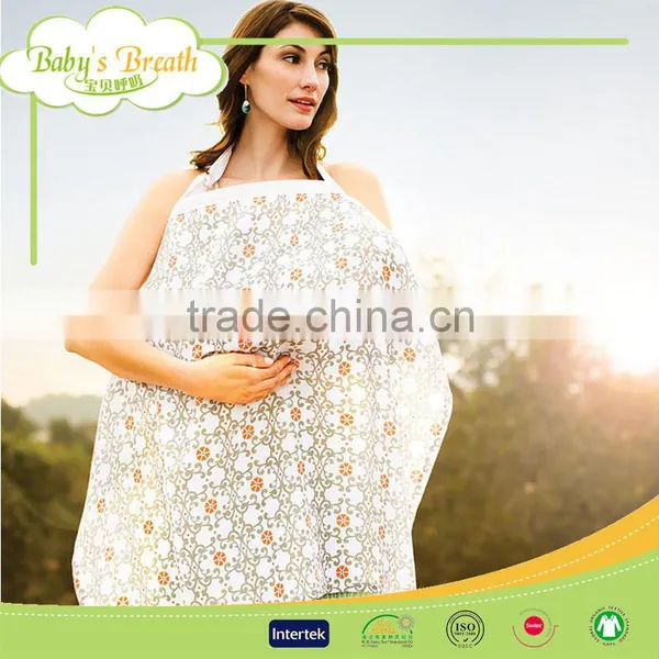 MSR-02 Eco-friendly Super Soft Breathable Lovely Muslin Nursing Cover photo-5