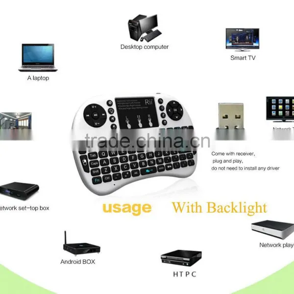 2.4ghz Wireless i8 Mini Gaming Keyboard for TV Box, Tablet pc , Laptop , photo-5
