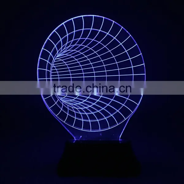 Loudspeaker/horn/trumpet Shape 3d Optical Illusions Acrylic Led Night Lamp USB Battery Operated Christmas Decoration Nightlight photo-3