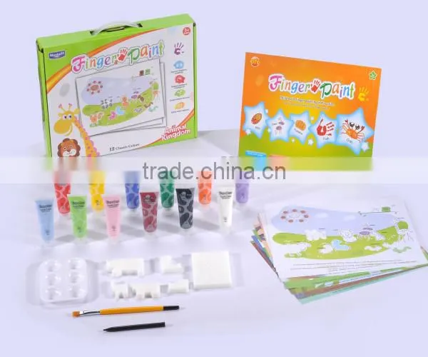 Funny Item 4 Color Friendly Material Child Toy Finger Painting Set Toy photo-2
