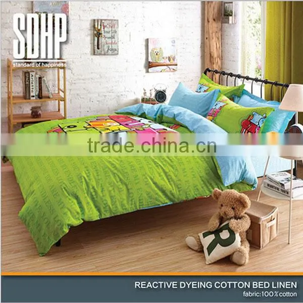 100% Best Cotton Fashion Reactive Printing China Supplier Bedding Sets photo-4