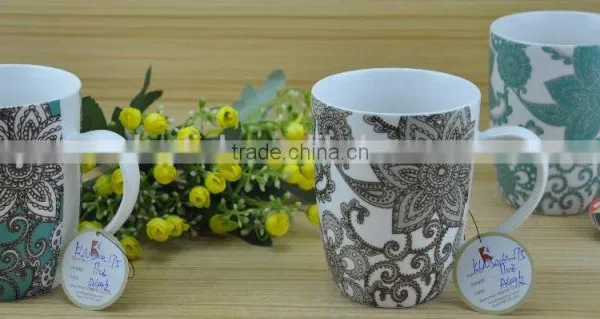 11OZ Cock Design Full Decal Print Coffee Cups, Shiny Surface Porcelain Mug, KL5004-11041 photo-6