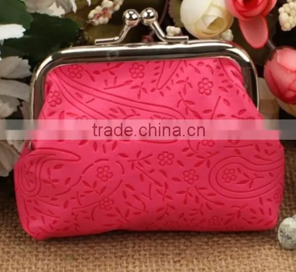 Colorful PU Children Coin Bags/pouch/cover With Zipper in Fashion Style