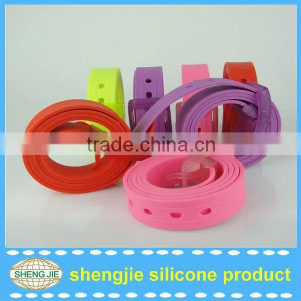 2014 New Fashion Colorful Silicone Belt/sports Silicone Belt/silicone Rubber Belt