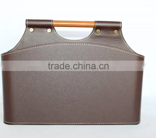 Faux Leather Storage Baskets for Sundries/ Decorative Cardboard Storage Basket photo-6