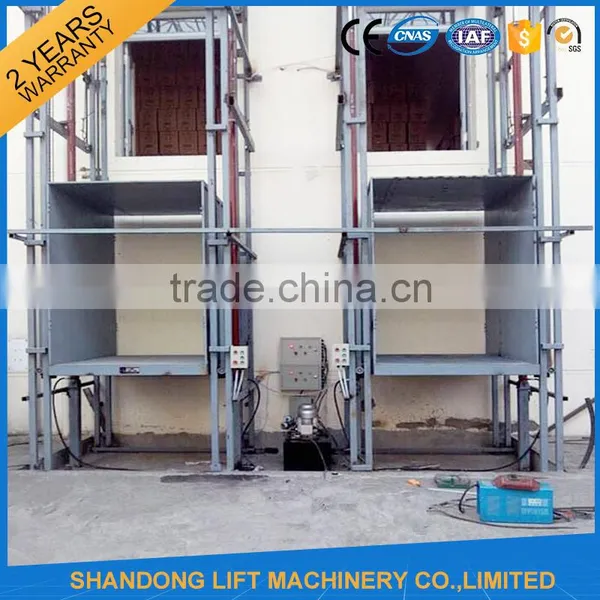 Heavy Duty 5m China Supplier Vertical Hydraulic Guide Rail Lift photo-6