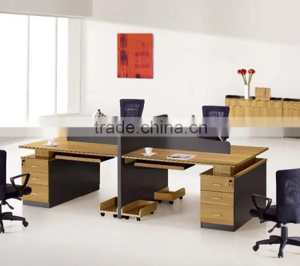 Cheap Factory Direct Modular Wooden Office Workstations Wholesale photo-4