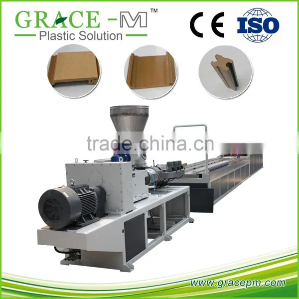 PE PP Wood Plastic Wpc Extruder Machine