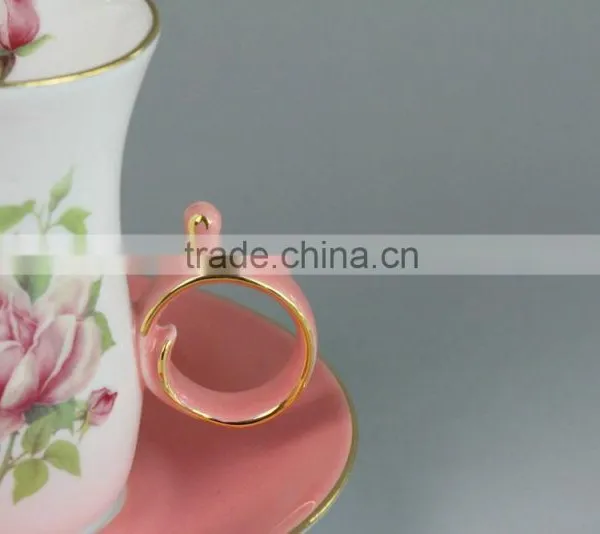 Tableware Ceramic Kawa Cup, Turkish Tea Cup With Saucer photo-3