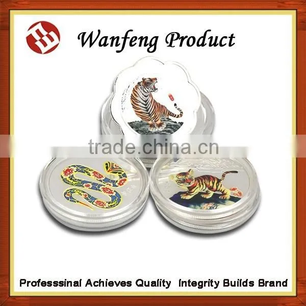 Custom Animal Promotional Coin Metal Silver Antique Coin photo-2