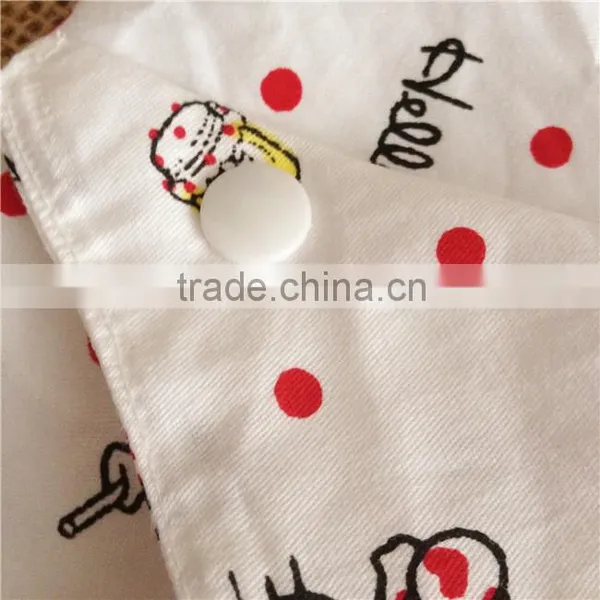 Wholesale Cotton Plush Triangle Baby Bib / Plush 100% Cotton Triangle Baby Bibs photo-5