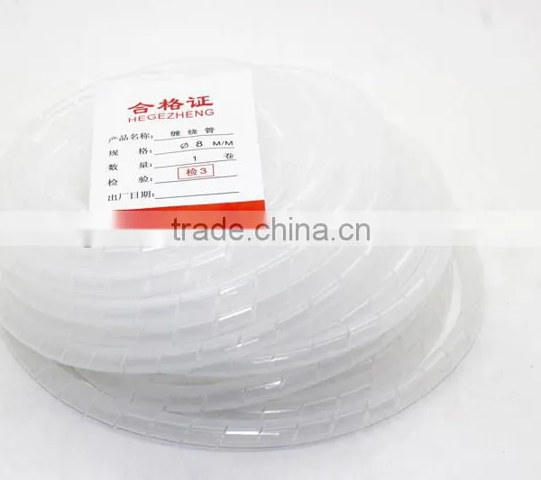Competitive Price White Diameter 6mm 33Ft.(10M) Spiral Cable Wire Wrap Tube PC Manage Cord photo-2