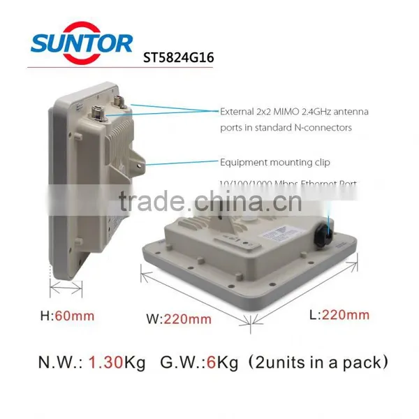 5.8ghz and 2.4ghz 2x2MIMO High-performance Wifi Outdoor Wireless Access Point Dual Band photo-6