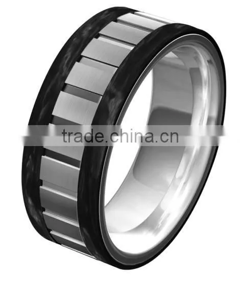 Factory Direct Wholesale Jewelry Ring Carbon Fiber Ring Tungsten Carbide Ring Men photo-3