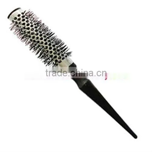 aluminum thermal round brush,bristle curling brush