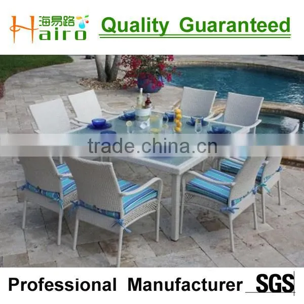 Resin Wicker 8 Seater Rattan Table for Restaurant photo-5