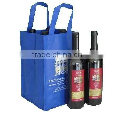 China Factory Cheap Color Printed 2 Bottle Wine Bag photo-3