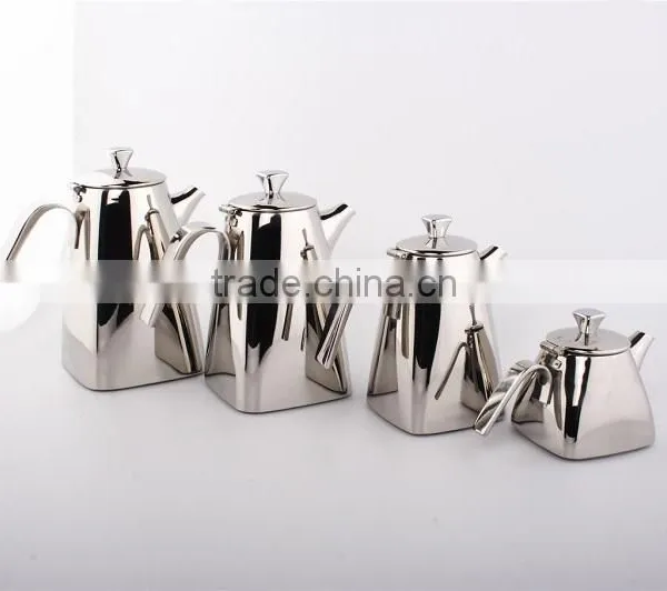 Stainless Steel 18/8 Mirror Finish Food Safety Round 300ml Small Tea Pot/water Kettle photo-3