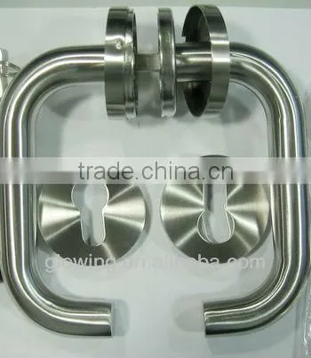 HL001 Stainless Steel Tube Lever Type Industrial Door Handle