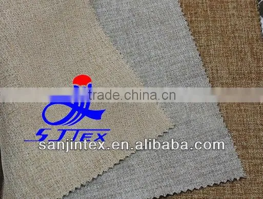 Linen-Like 100% Polyester Blackout Woven Fabric photo-2