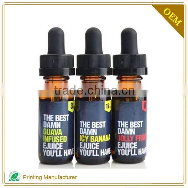 Custom Design E-liquid Bottle Labels Sticker photo-4