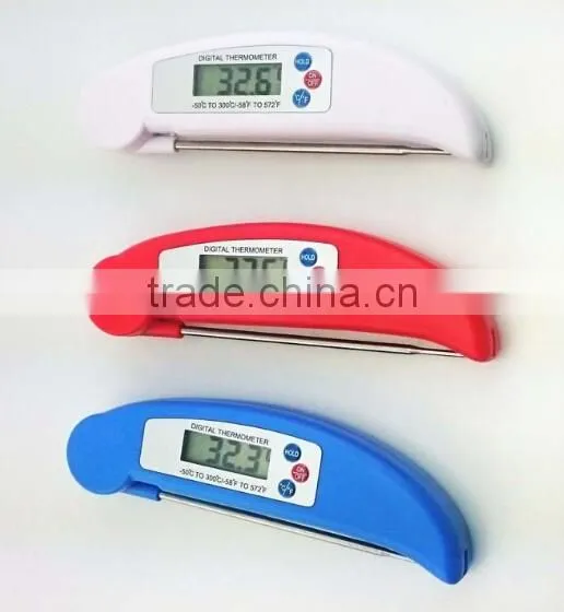 LCD Digital Probe Thermometer / BBQ Barbecue Meat Baking Thermometer / Folding Probe Thermometer photo-2