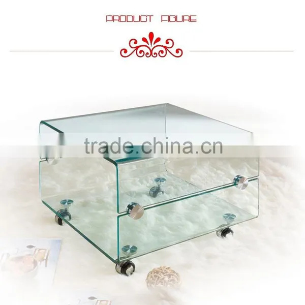 Wrought Industrial Style Glass Table Living Room Coffee Tables photo-2